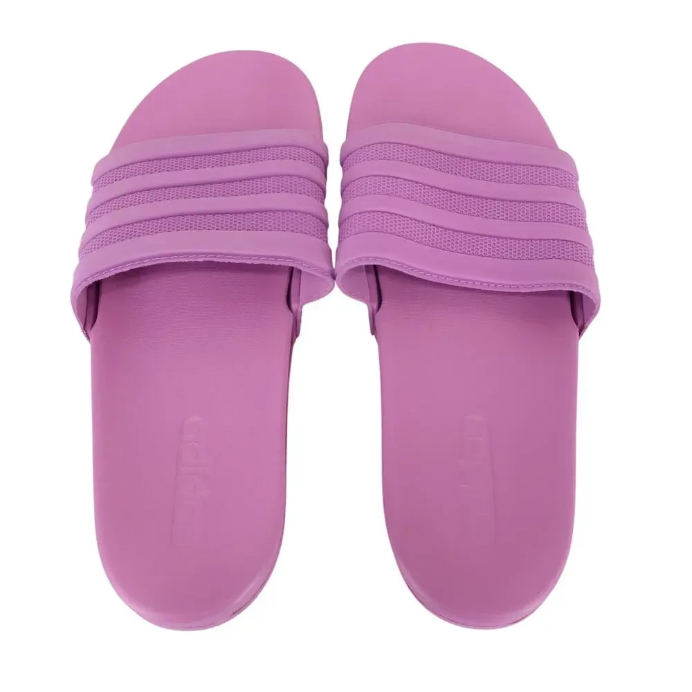 Adidas Men's Adilette Comfort Slides Purple Size 10